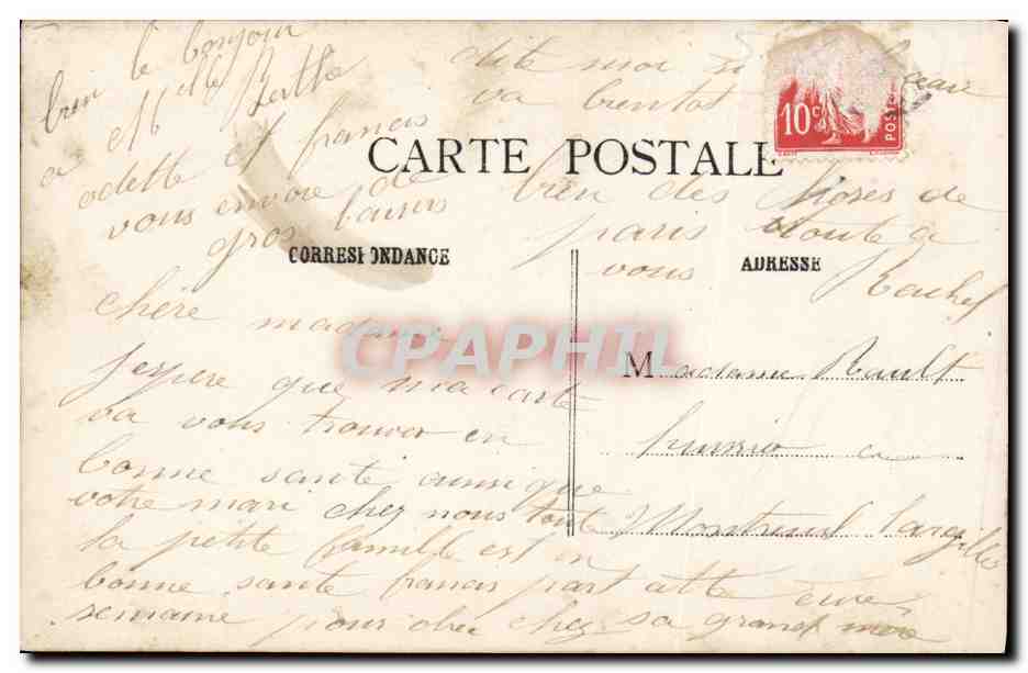 CPA Fantaisie Enfant FEmme  — Rückseite