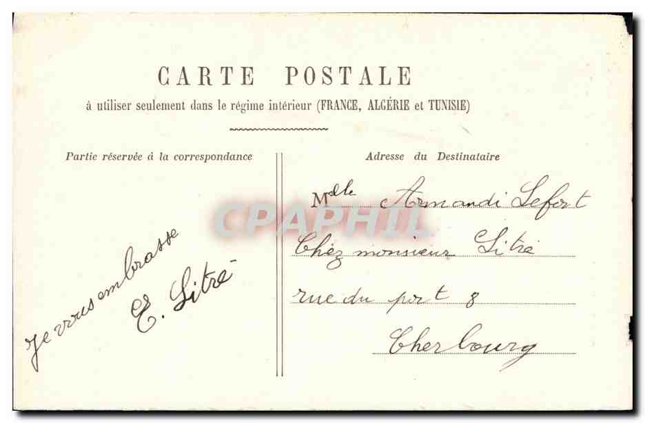 CPA Fantaisie Femme La jolie gitane  — Verso