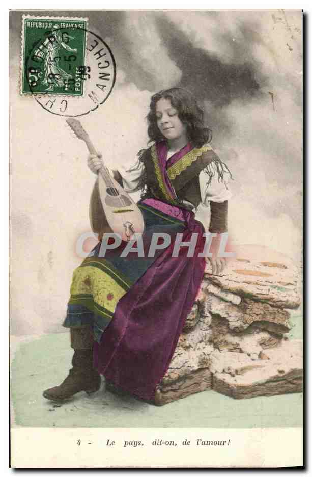 Jeune fille en costume traditionnel — Le pays, dit-on, de l'amour! — éditeur non visible, n°4