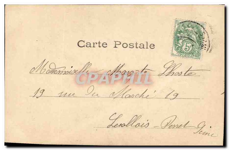 CPA Fantaisie Enfant Fermiere et marquis  — Verso