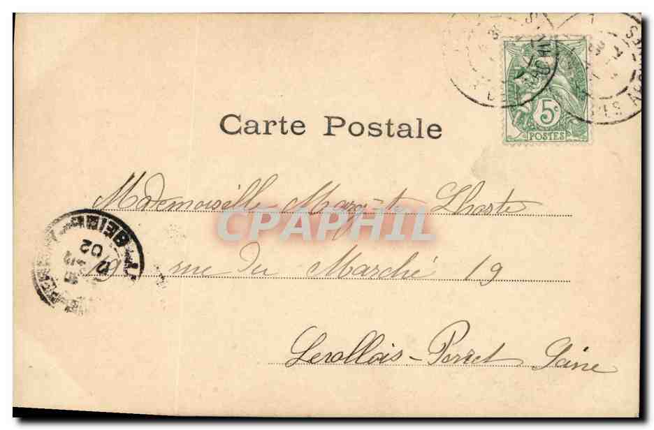 CPA Fantaisie Enfant Fermiere et marquis  — Rückseite