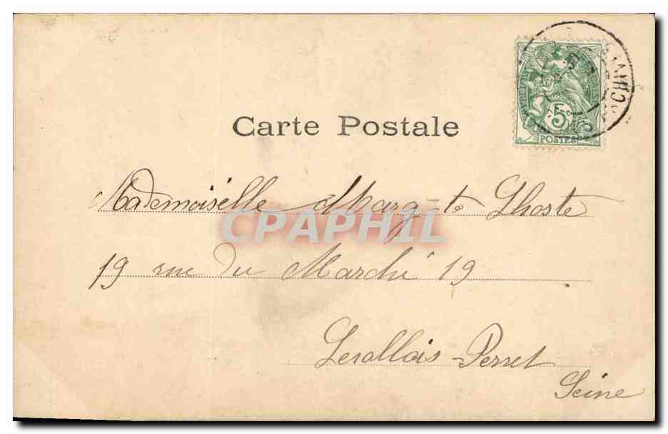 CPA Fantaisie Enfant Fermiere et marquis  — Verso