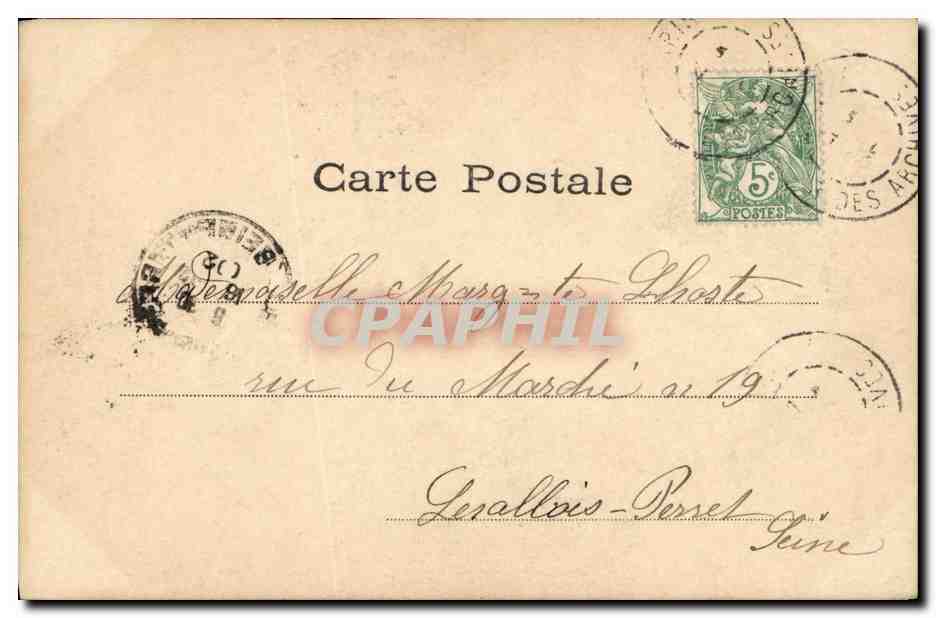 CPA Fantaisie Enfant Fermiere et marquis  — Verso