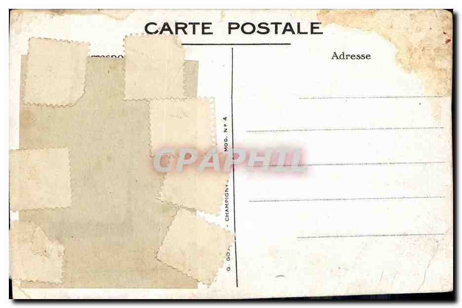 CPA Fantaisie Enfant Zeppelin Ballon Dirigeable  — Rückseite