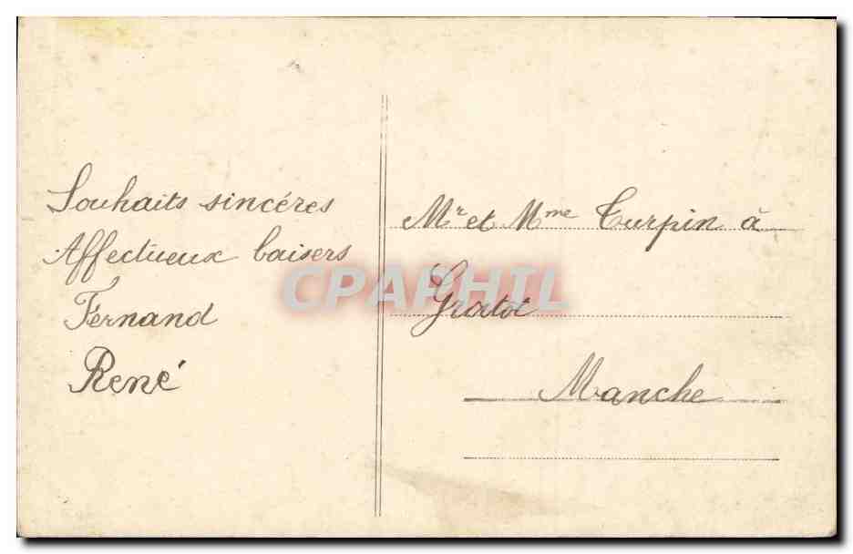 CPA Fantaisie Enfants Bonne annee Luge Cochon  — Verso
