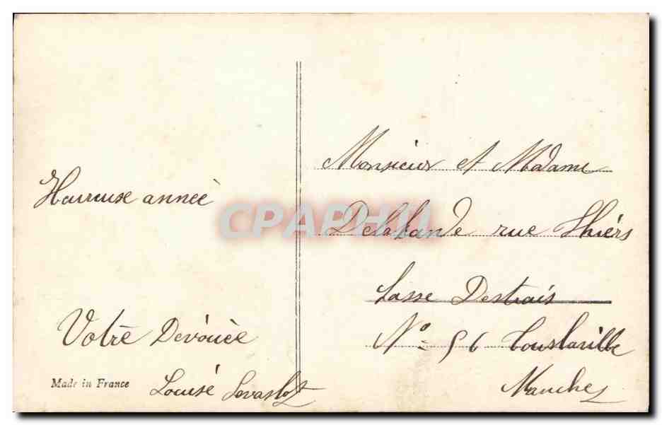 CPA Fantaisie Enfants Violon — Verso