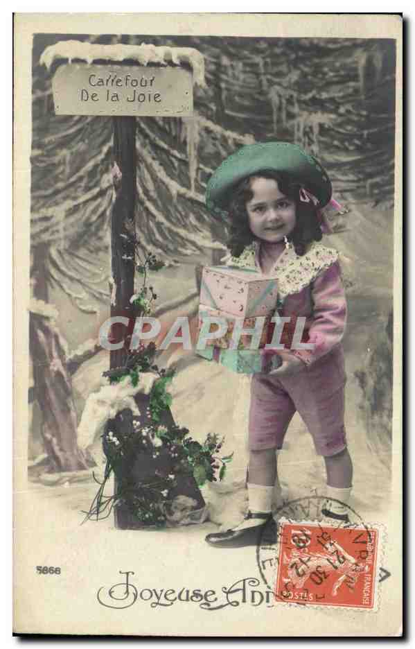 CPA Fantaisie Enfant Paques Carrefour de la joie
