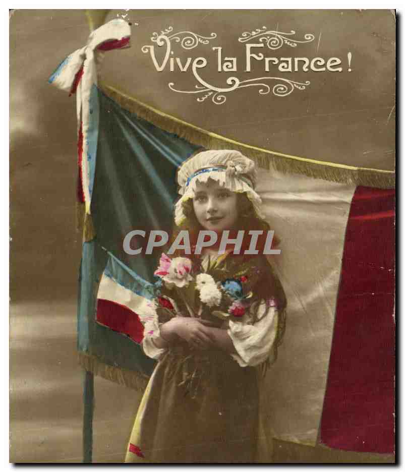 CPA Fantaisie Enfant Vive la France 