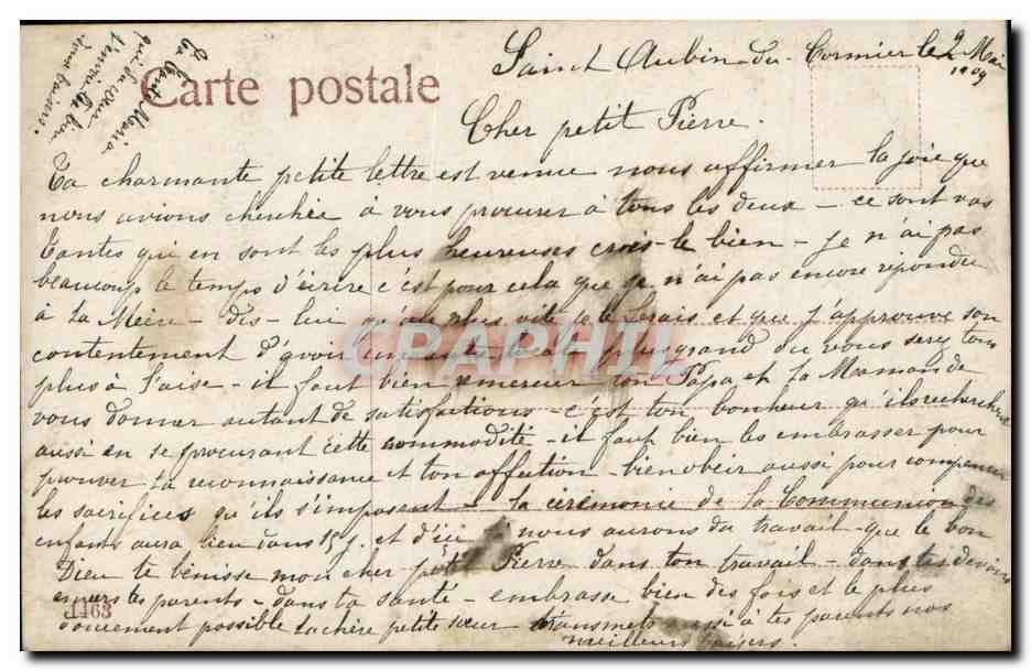 CPA Fantaisie Enfants A la cuisine Patissier  — Rückseite