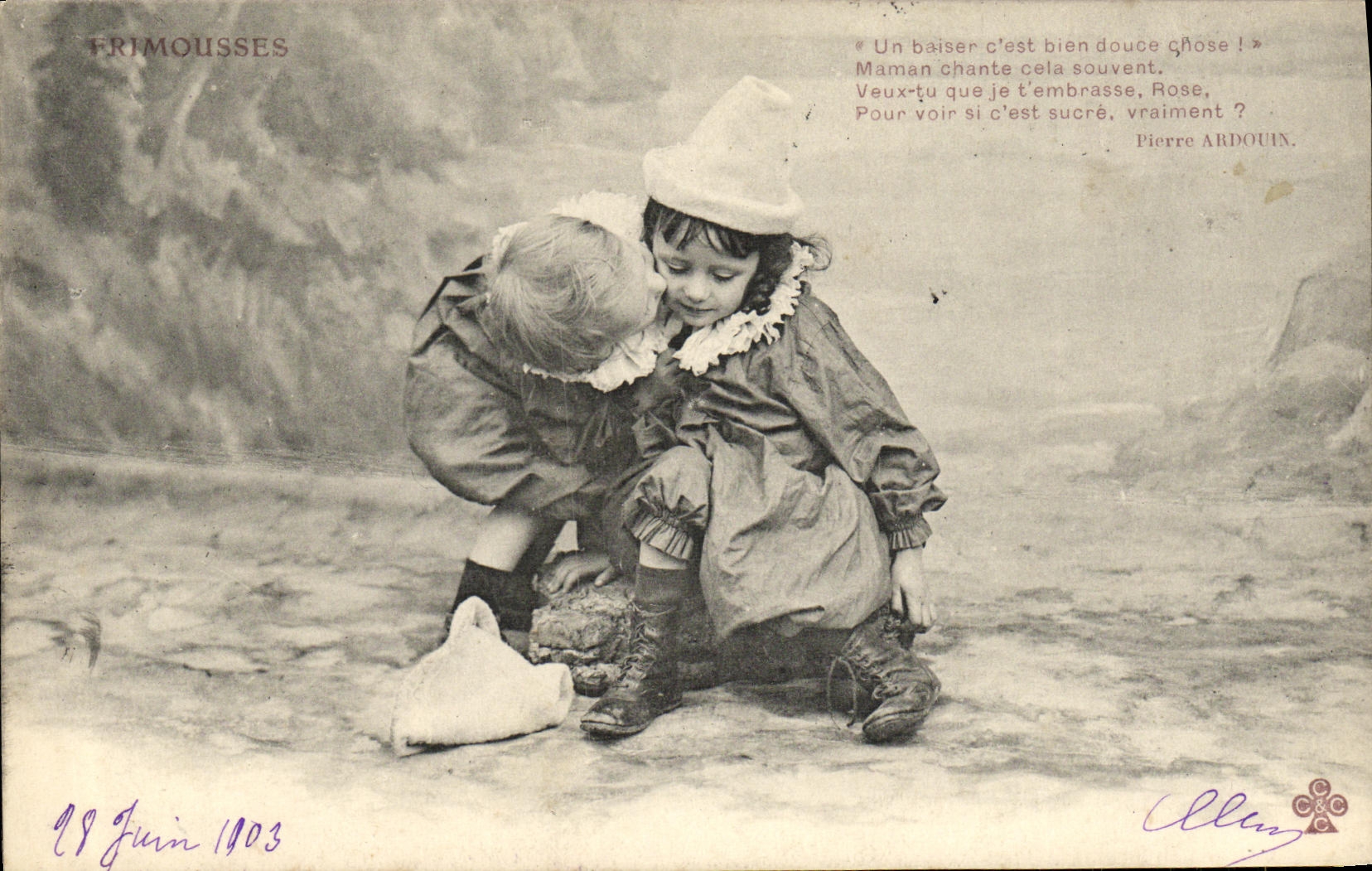 CPA Fantaisie Enfant Frimousses