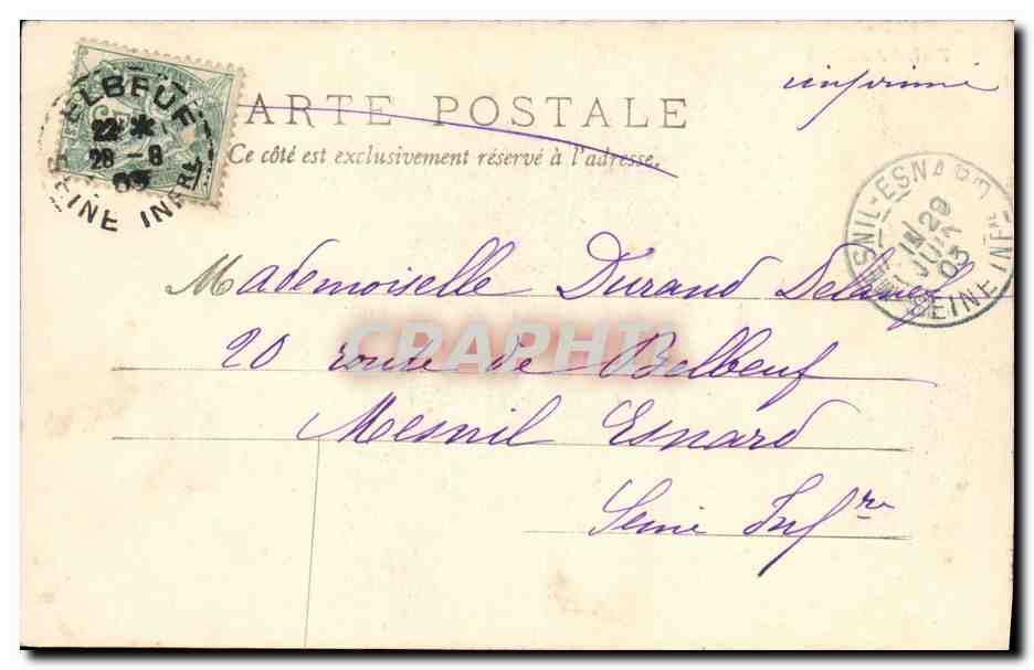 CPA Fantaisie Enfant Frimousses — Verso