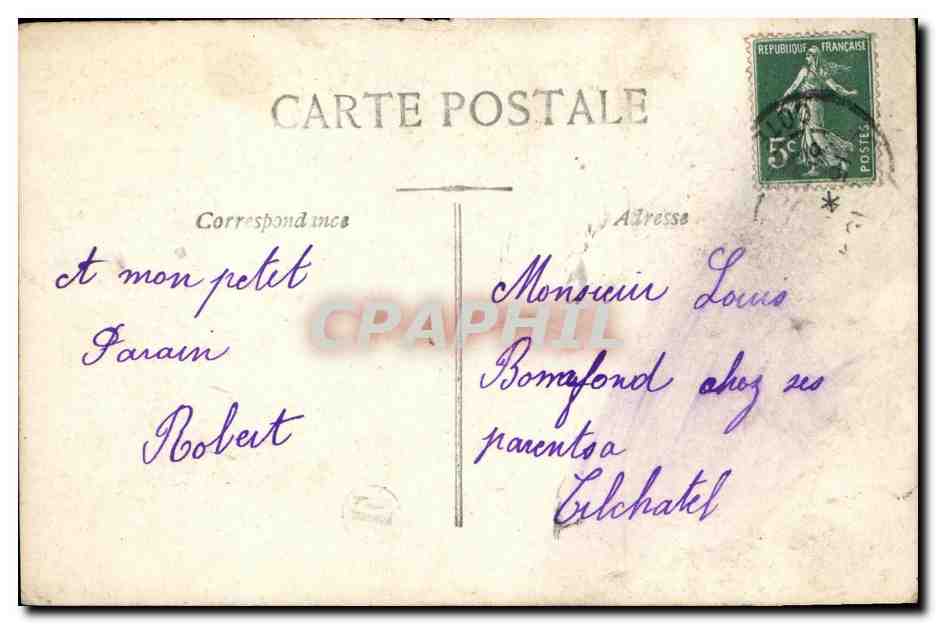 CPA Fantaisie Enfant Bonen annee — Rückseite