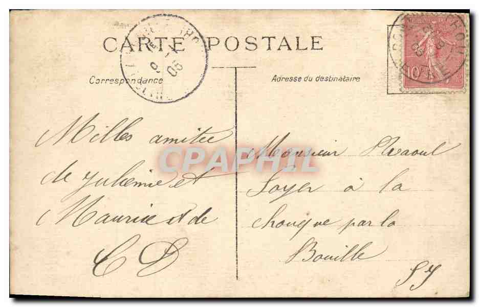 CPA Fantaisie Enfants La becquee  — Rückseite