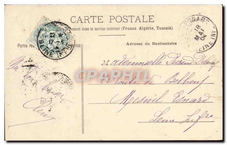 CPA Fantaisie Enfant Jeannot — Rückseite