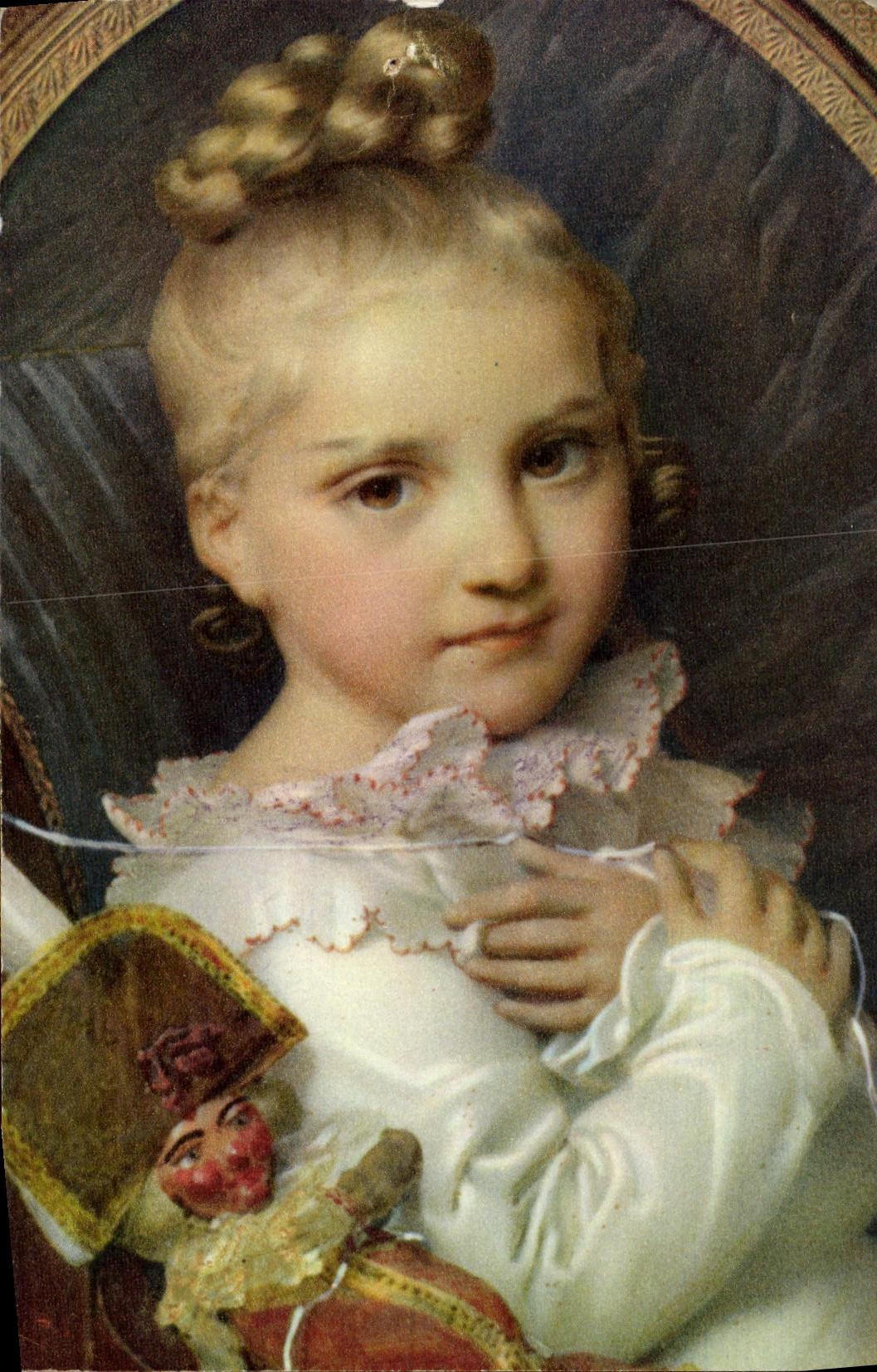 CPM Fantaisie Enfant Hess Fillette au polichinelle Musee du Louvre Paris 