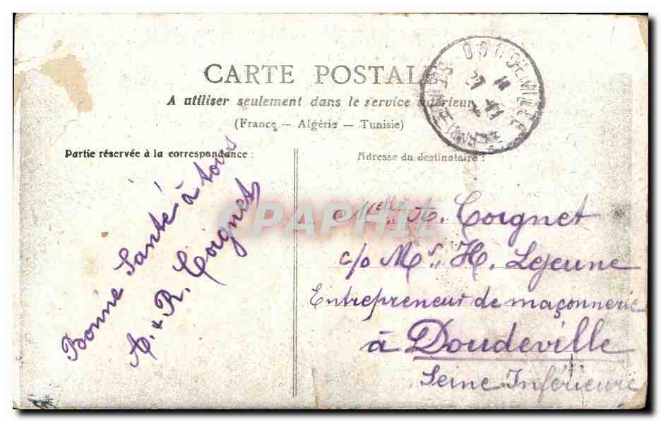 CPA Fantaisie Enfant et oiseau La cage de Lili — Rückseite