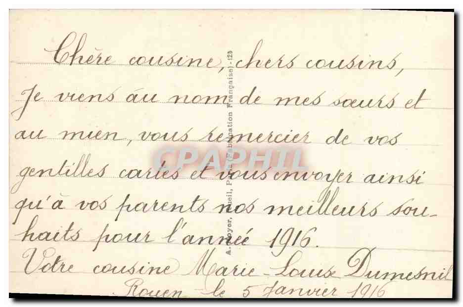 CPA Fantaisie Enfant Dirigeable Zeppelin  — Rückseite