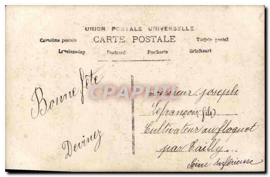 CPA Fantaisie Enfant Beaucoup de caresses — Rückseite