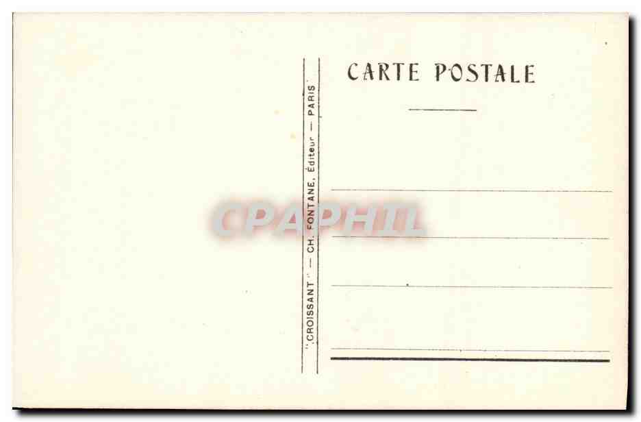 CPA Fantaisie Enfant Ange Lune — Verso