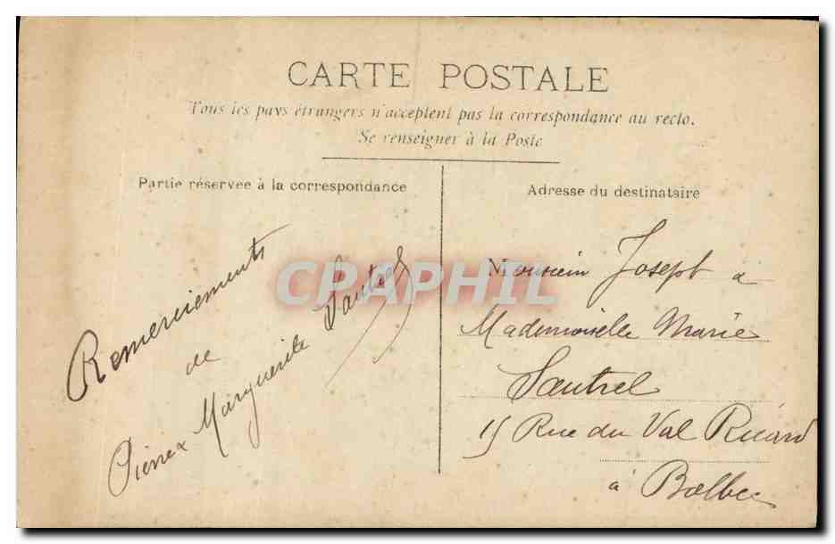 CPA Fantaisie Enfants Amitie  — Rückseite