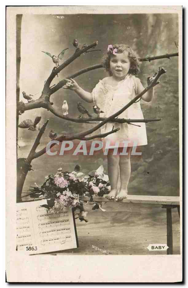 CPA Fantaisie Enfant Musique