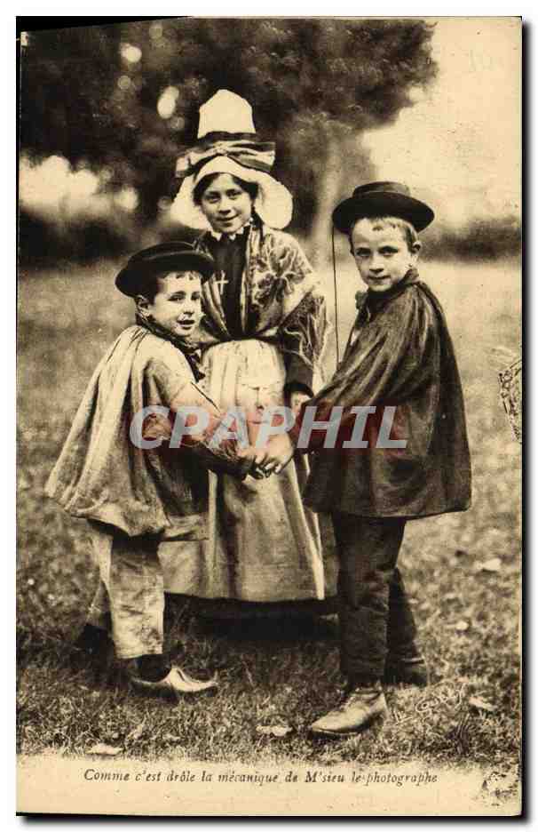 CPA Fantaisie Enfants Folklore Normandie 