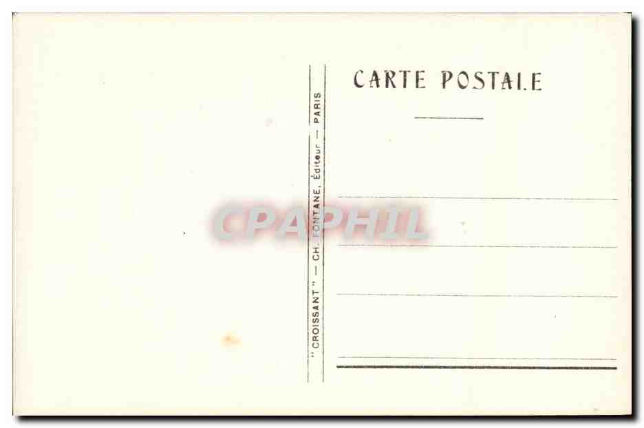 CPA Fantaisie Enfant Ange Lune — Verso