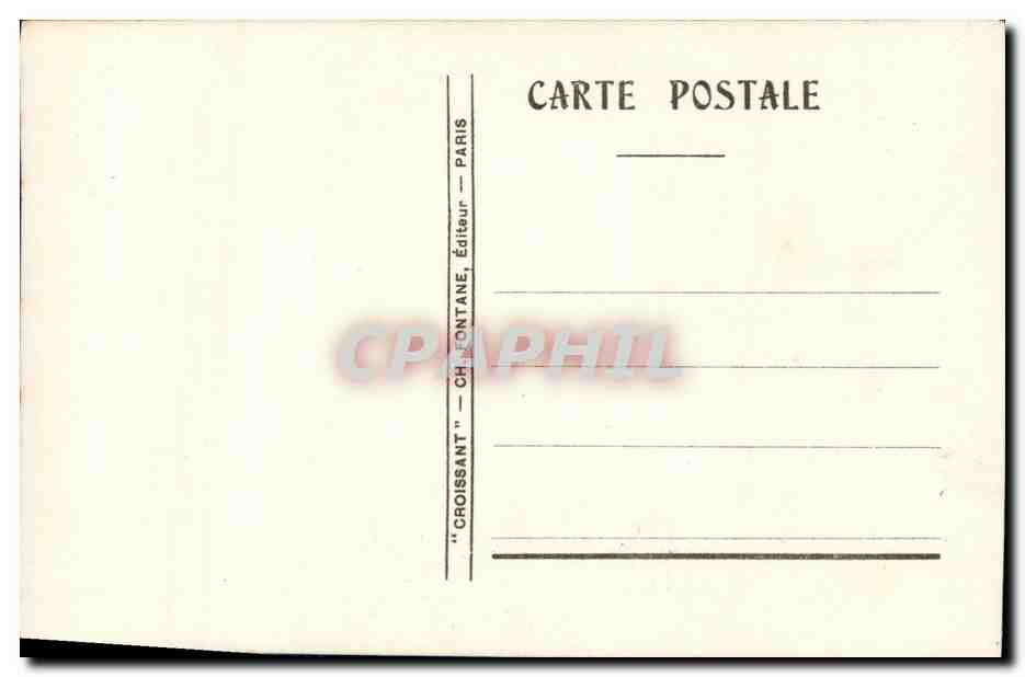 CPA Fantaisie Enfant Ange Lune — Verso