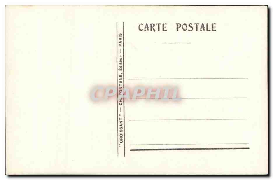 CPA Fantaisie Enfant Ange Lune — Verso