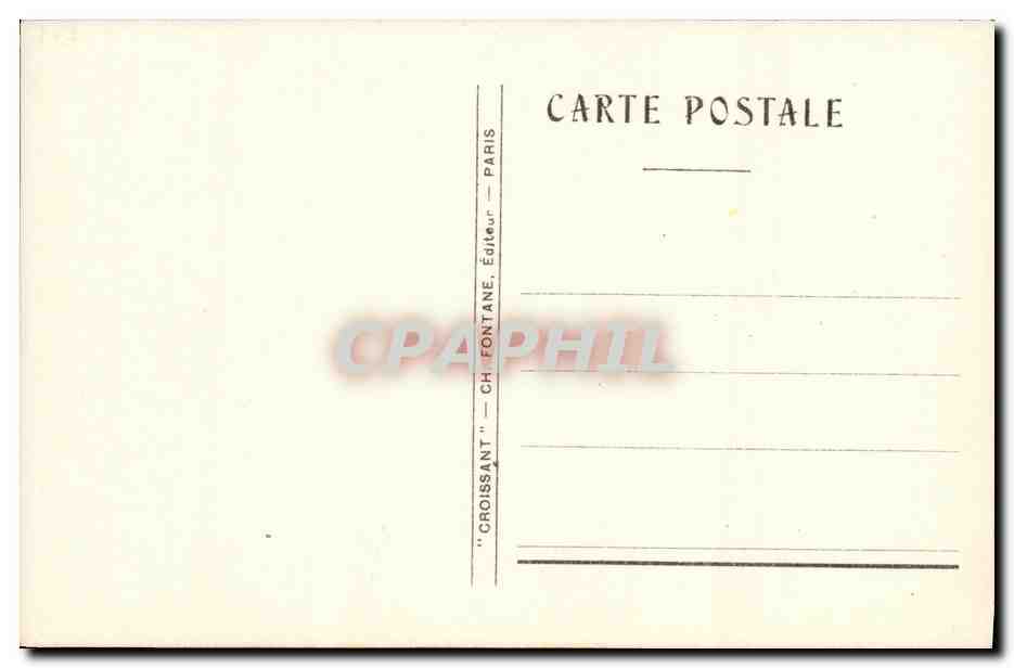 CPA Fantaisie Enfant Ange Lune — Verso