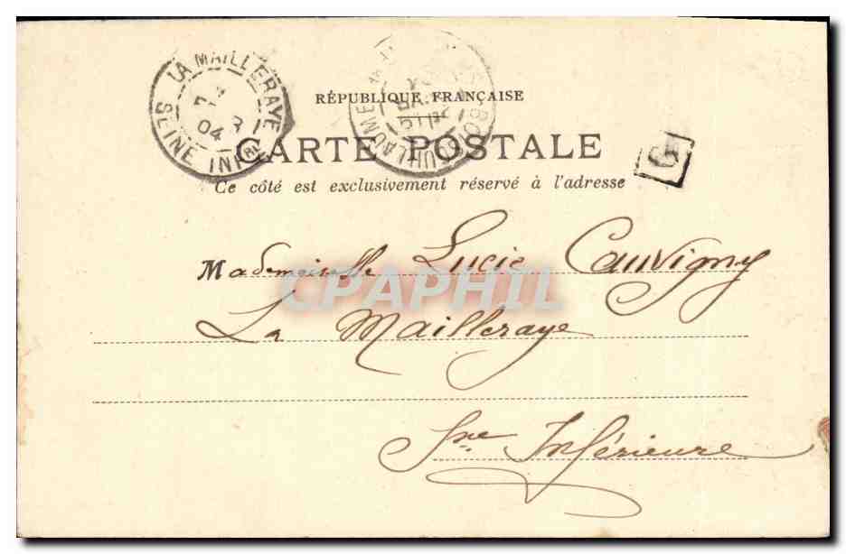 CPA Fantaisie Enfant Encore des frimousses  — Verso