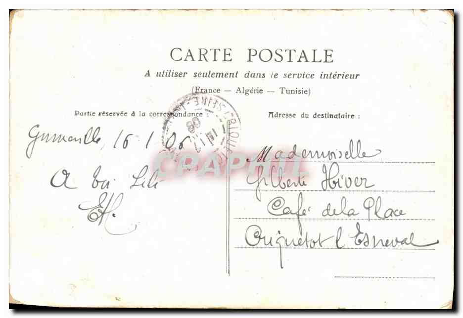 CPA Fantaisie Enfant Lili et son chien  — Rückseite