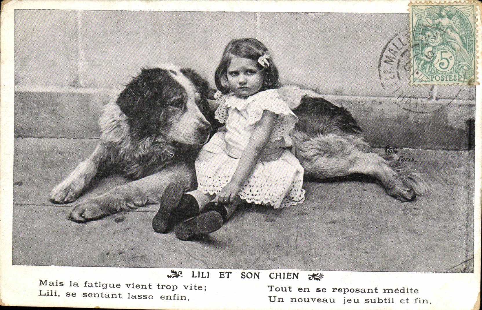 Lili et son chien — Lili et son chien — éditeur non visible, n° de série non visible