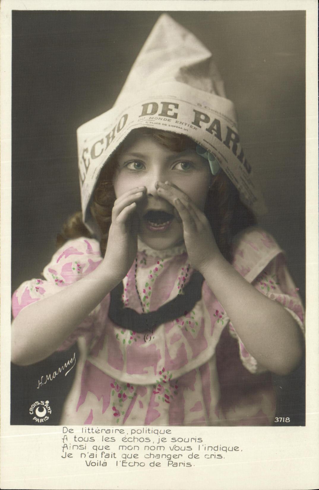 CPA Fantaisie Enfant Echo de paris Journal