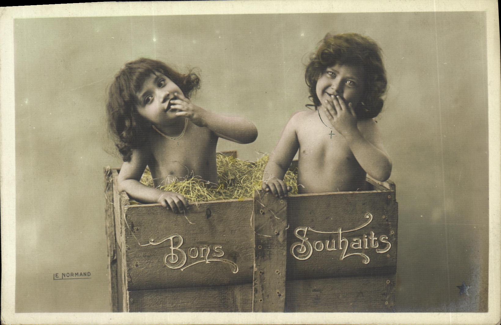 CPA Fantaisie Enfants Jumeaux 
