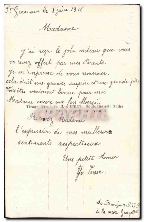 CPA Fantaisie Enfants France et Alsace Militaria  — Rückseite