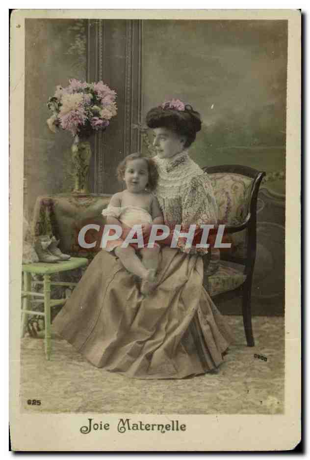 CPA Fantaisie Enfant FEmme Joie maternelle