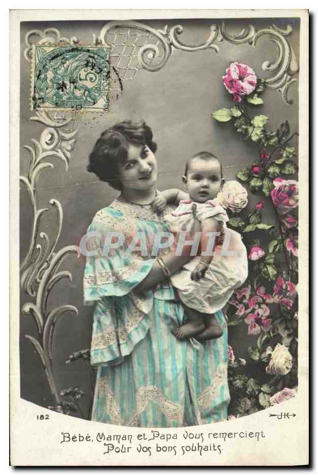 CPA Fantaisie Enfant FEmme Bebe