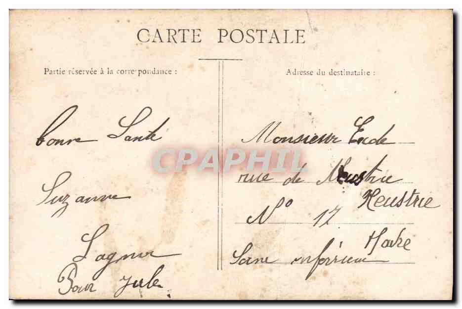 CPA Fantaisie Enfant FEmme Bebe — Rückseite