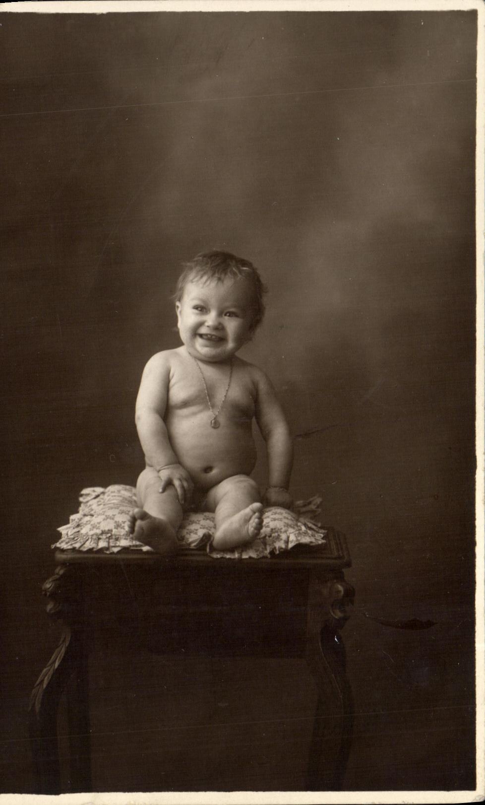 CARTE PHOTO Fantaisie Enfant Bebe
