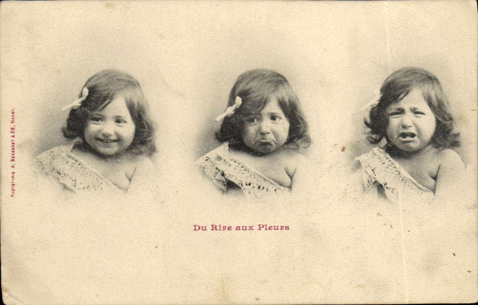 CPA Fantaisie Enfants Du rire aux pleurs 