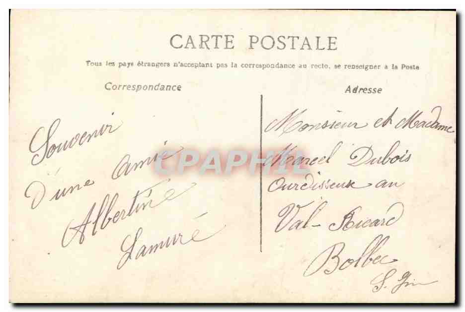 CPA Fantaisie Enfant dans un chou — Rückseite