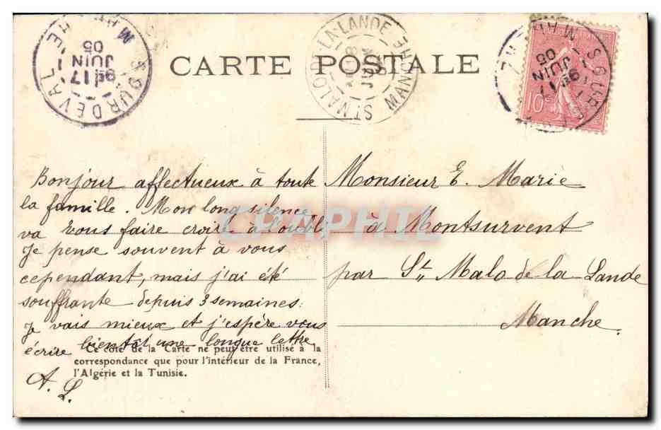CPA Fantaisie Enfant Autres frimousses Telephone — Rückseite