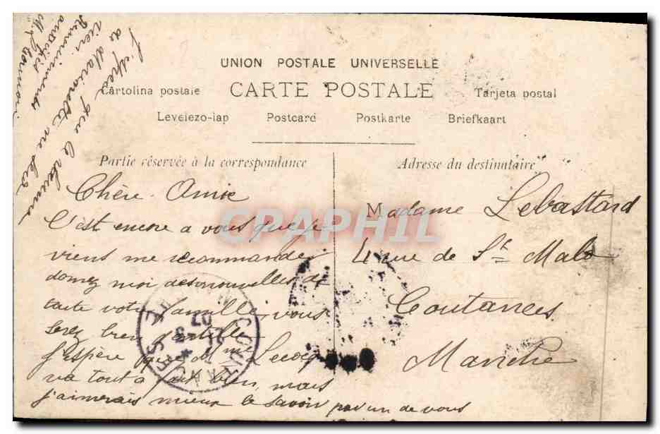 CPA Fantaisie Enfant Oricelly — Rückseite