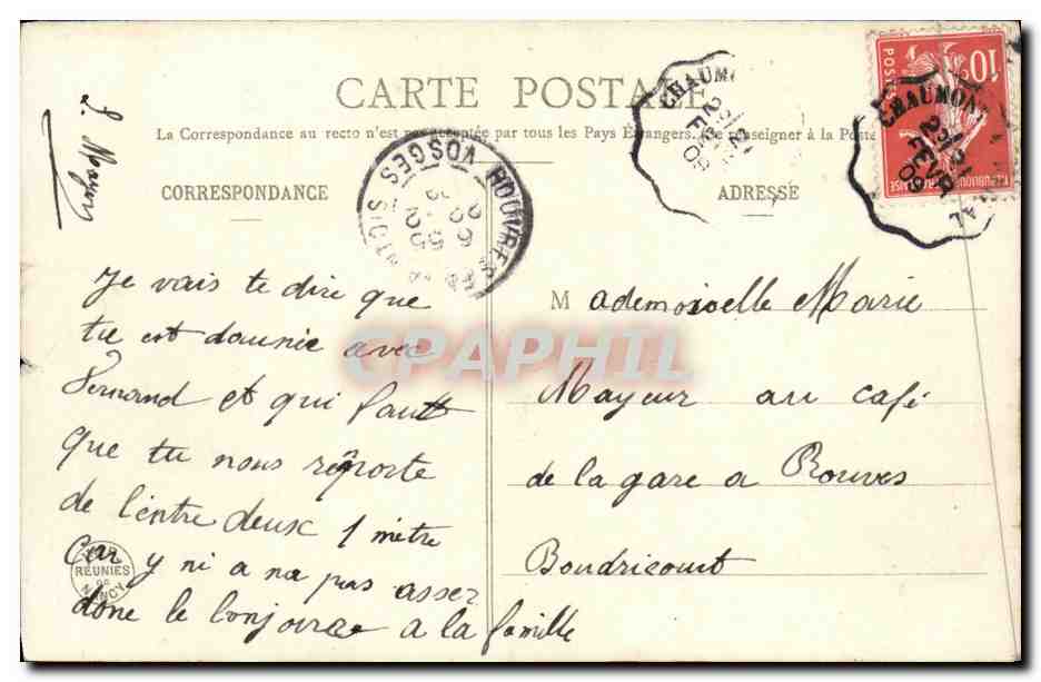 CPA Fantaisie Enfant L enfant et les fleurs — Rückseite