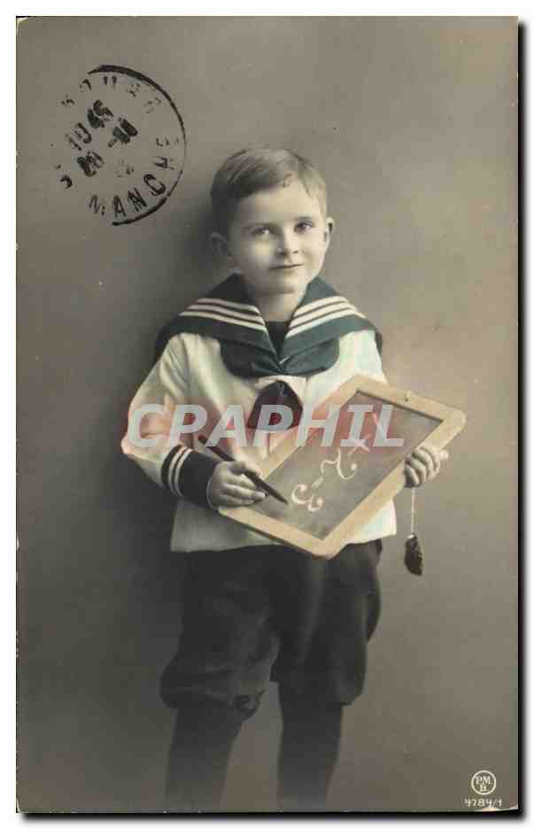 CPA Fantaisie Enfant Ecolier - Recto