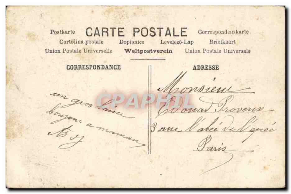 CPA Fantaisie Enfant Marin Bateau — Rückseite