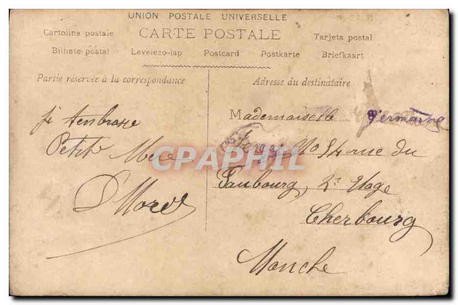 CPA Fantaisie Enfant Cerises — Rückseite
