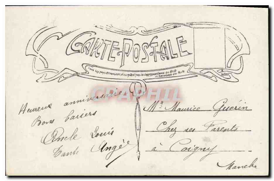 CPA Fantaisie Enfant Petit marin Voilier — Rückseite