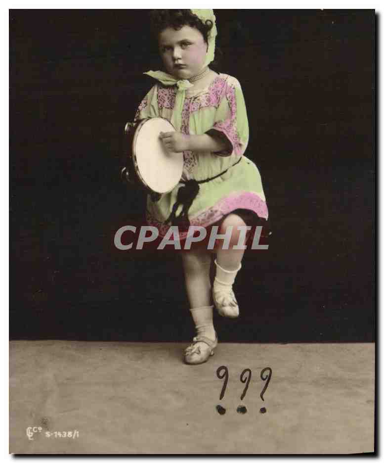 CPA Fantaisie Enfant Tambourin